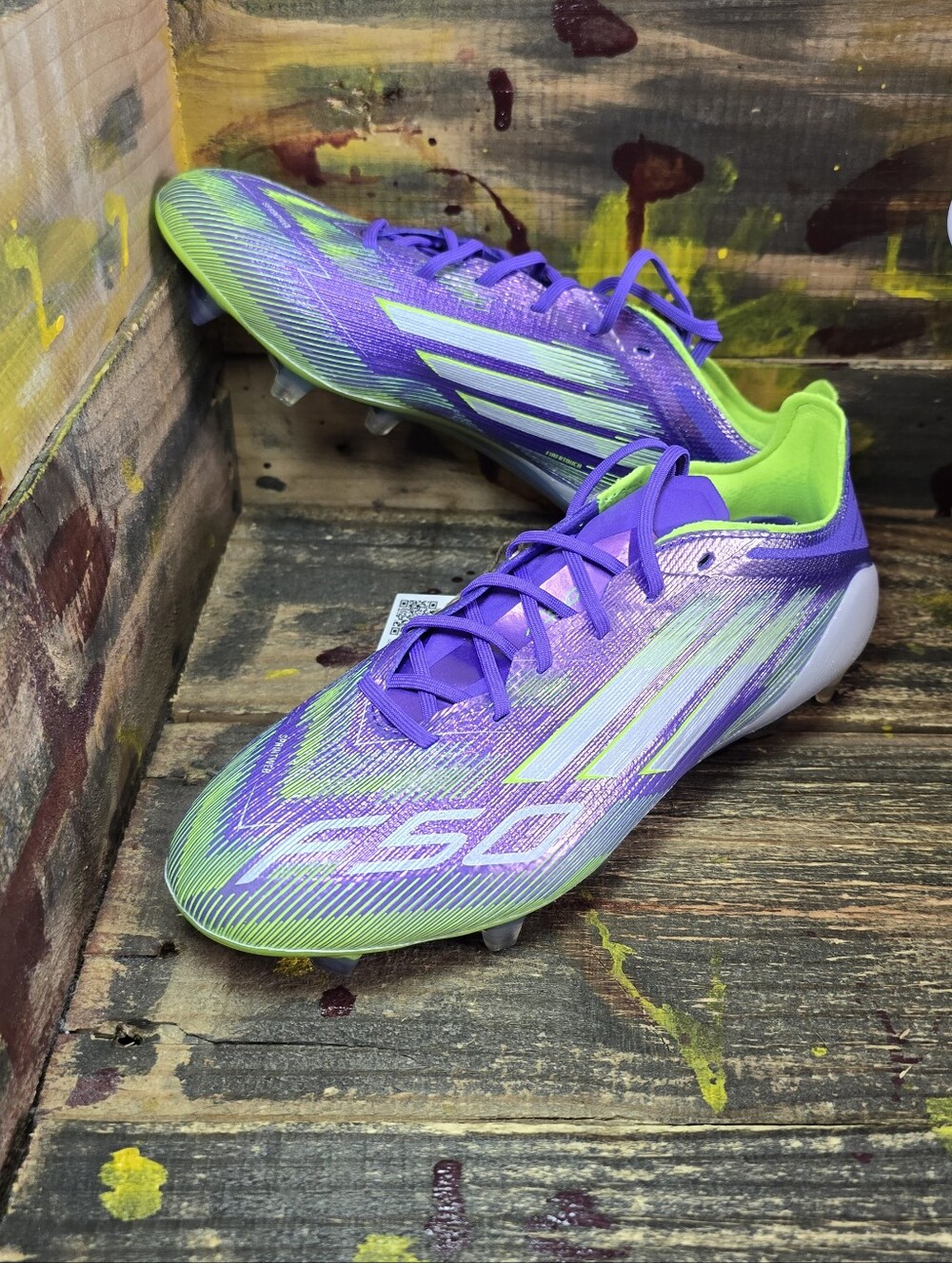Adidas Adizero F50 Elite FG Soccer Cleats Mens 4.5 Purple Radiant Blaze JH7615